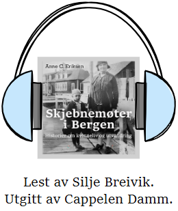 Bilde av omslaget på lydboka Skjebnemøter i Bergen